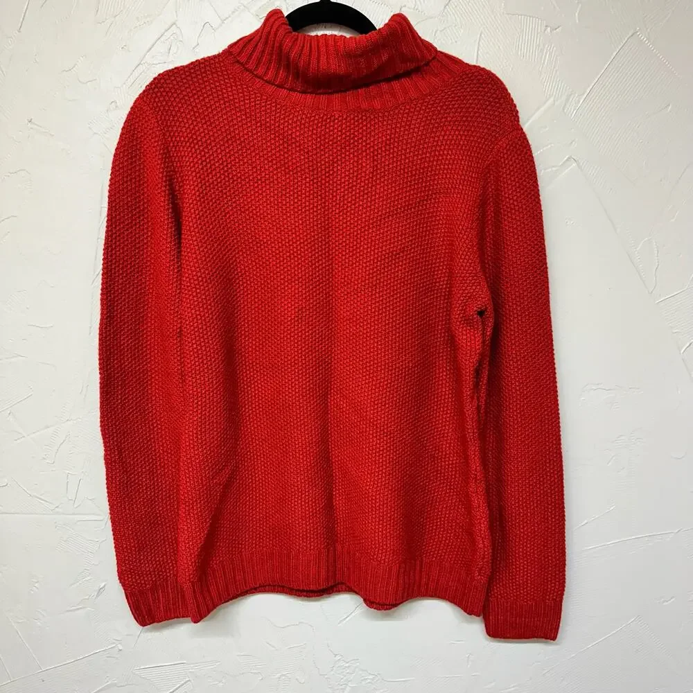 New York & Co. Red Turtleneck Sweater Size XL
